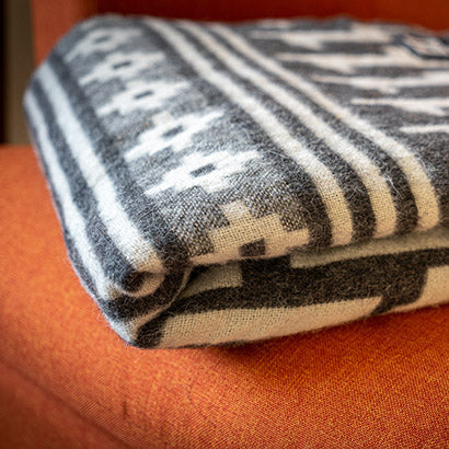 Alpaca Wool Throw Blanket - Alpaca Design