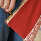 Safa Tatreez Pouch - Red