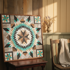 Amish Handmade Barn Quilt Wall Art – Reclaimed Barn Wood – 30.5” x 30.5”