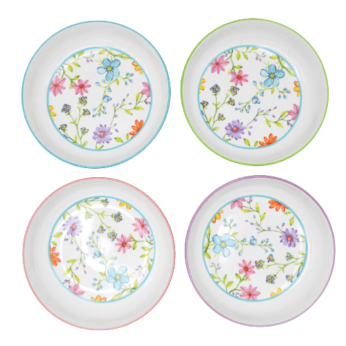 Charlotte 4 Piece Stoneware Pasta Bowls Set - Che Cose Belle