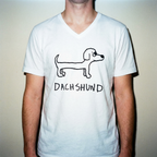Dachshund - V-neck Tee