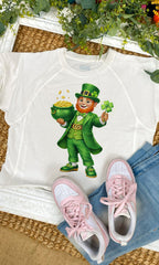 Dapper Leprechaun Graphic Edgy Shirt