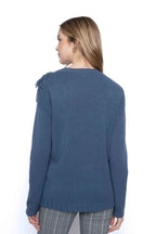 Women’s decorated neckline sweater