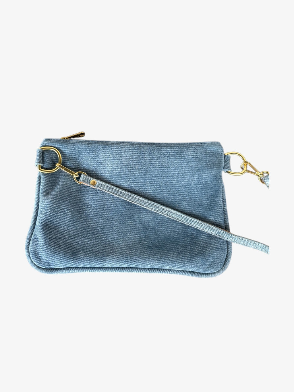 Alice Crossbody Bag, Denim Printed Leather