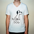 Dog - V-neck Tee