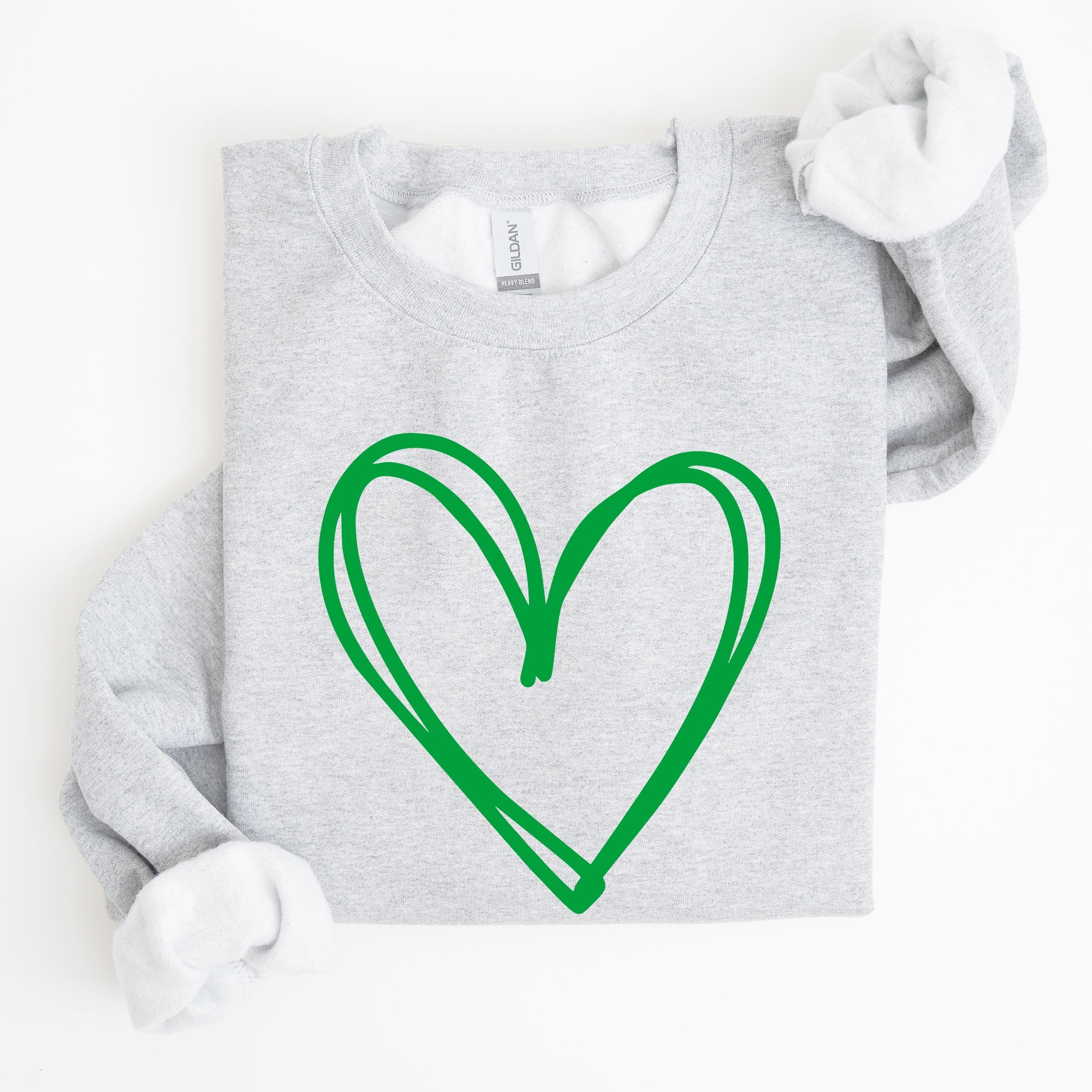 Double Heart, St Patrick's Day Sweatshirt