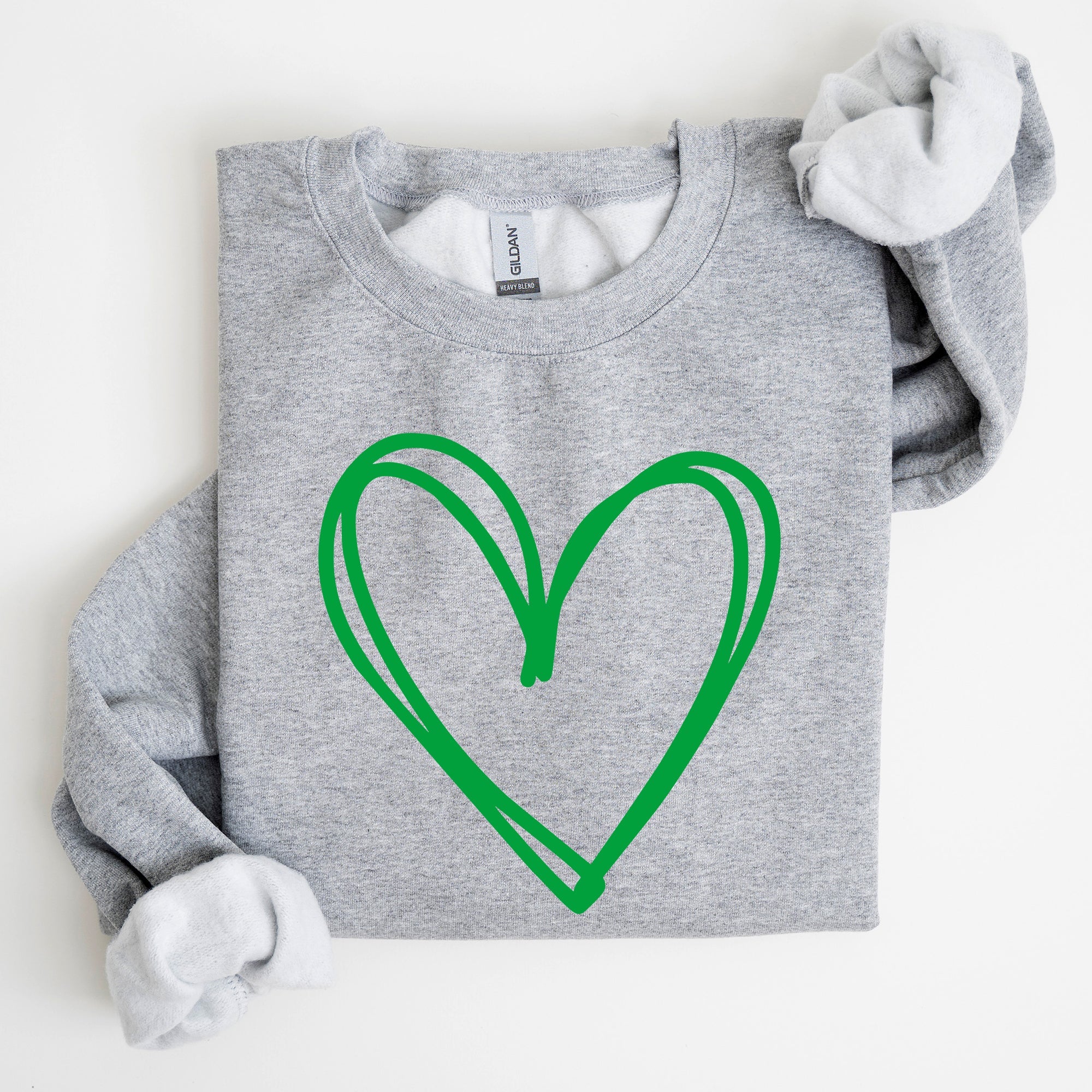 Double Heart, St Patrick's Day Sweatshirt