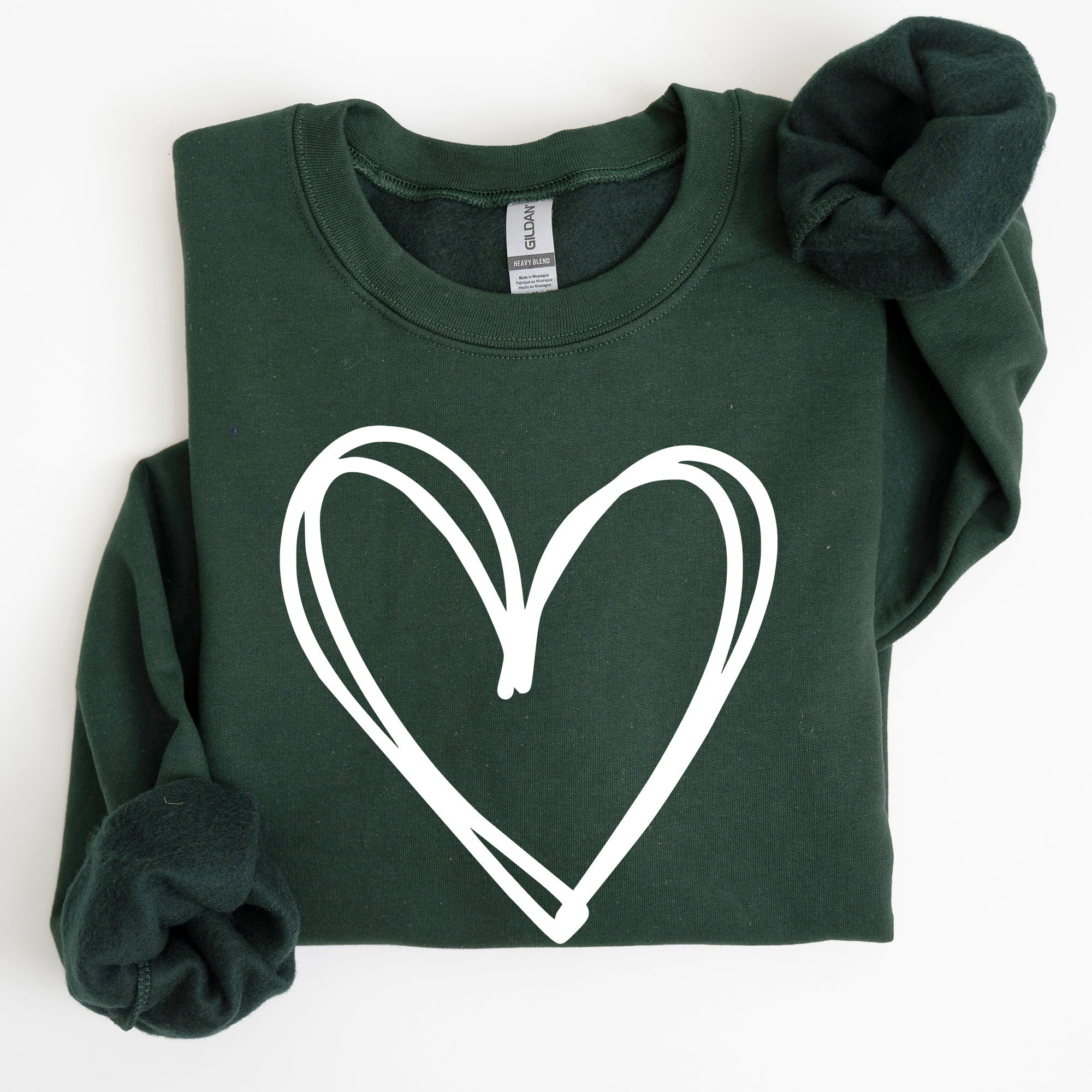 Double Heart, St Patrick's Day Sweatshirt