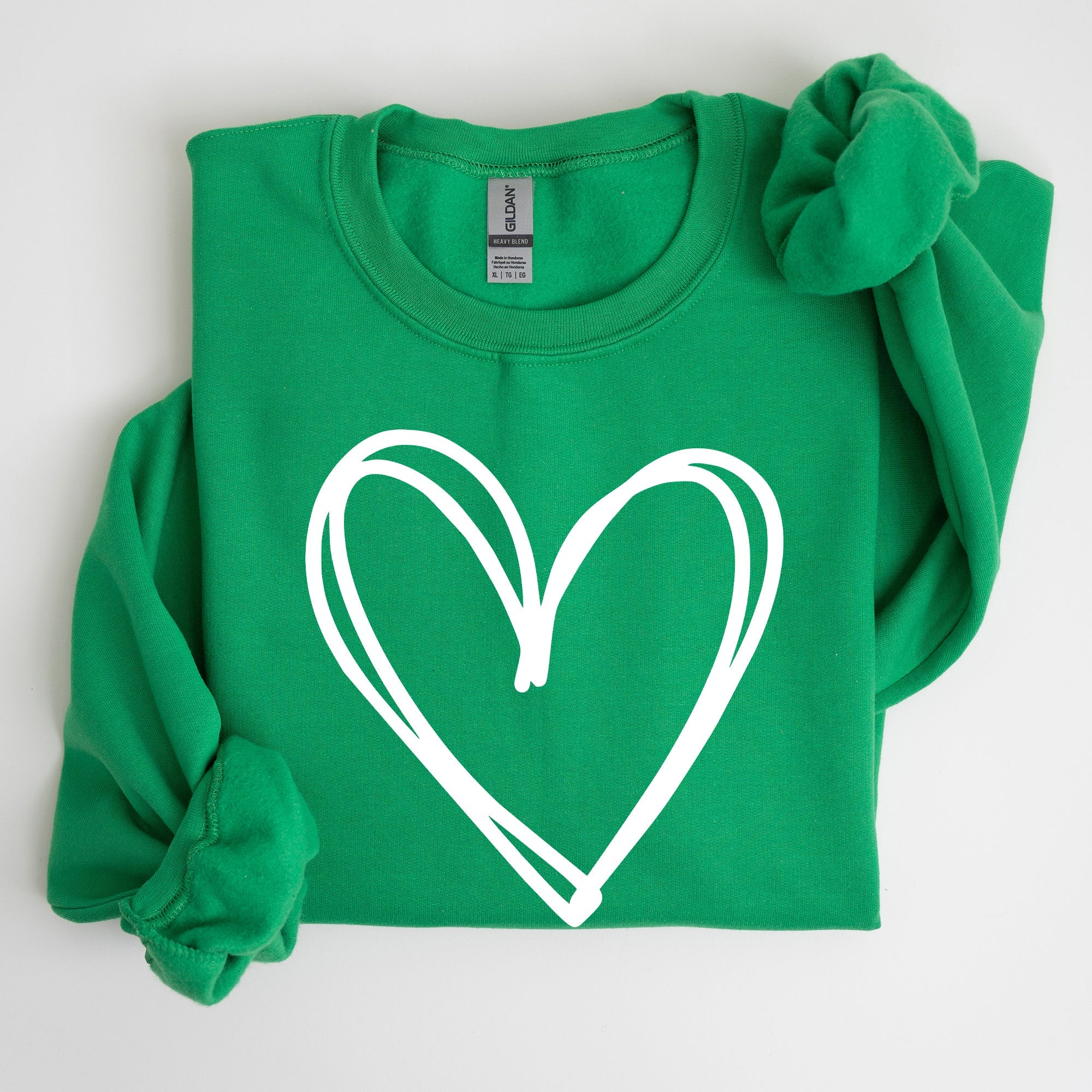 Double Heart, St Patrick's Day Sweatshirt