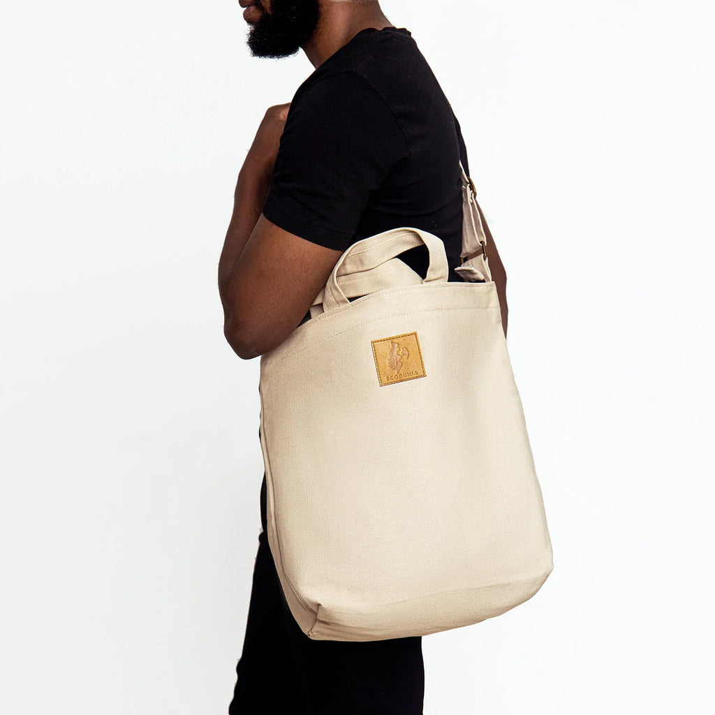 Canvas Carry-All Crossbody Bag for Men & Women | Amani