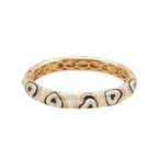 Retro Hearts Bangle