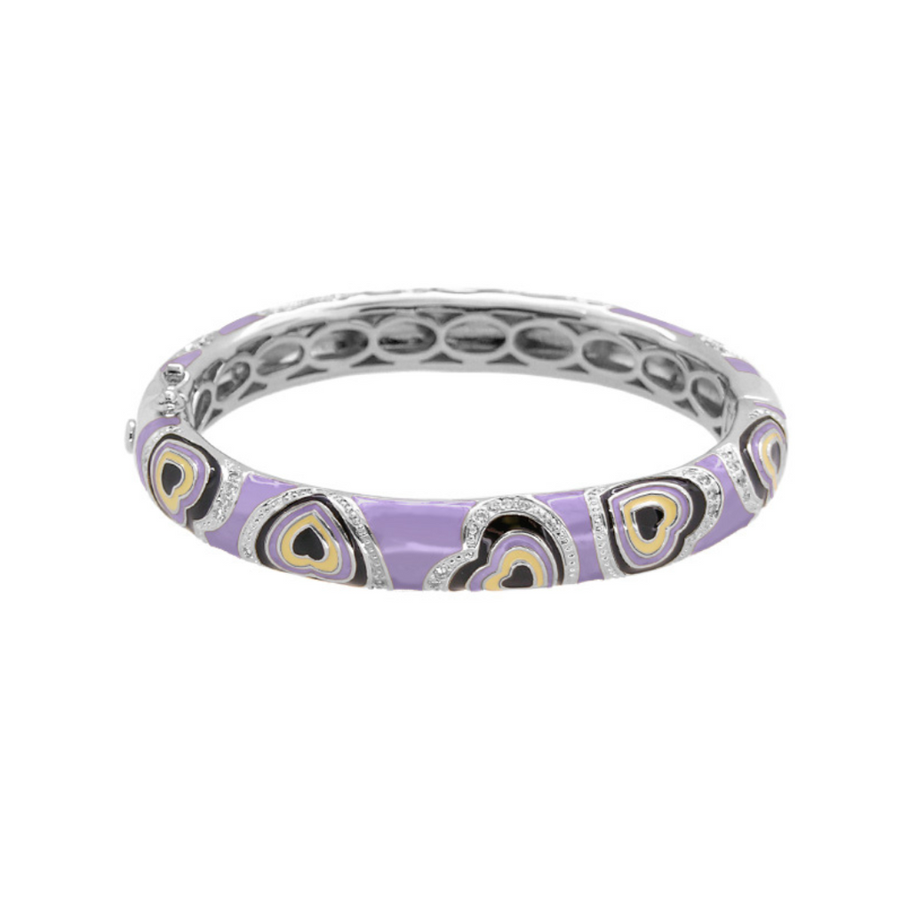 Retro Hearts Bangle