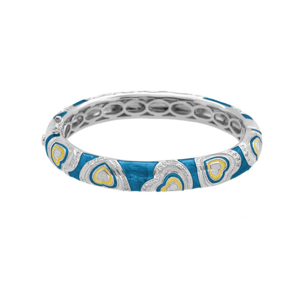 Retro Hearts Bangle