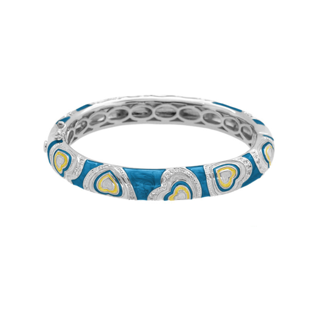 Retro Hearts Bangle