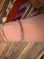 Handcrafted 3mm Copper Beaded Stretch Bracelet