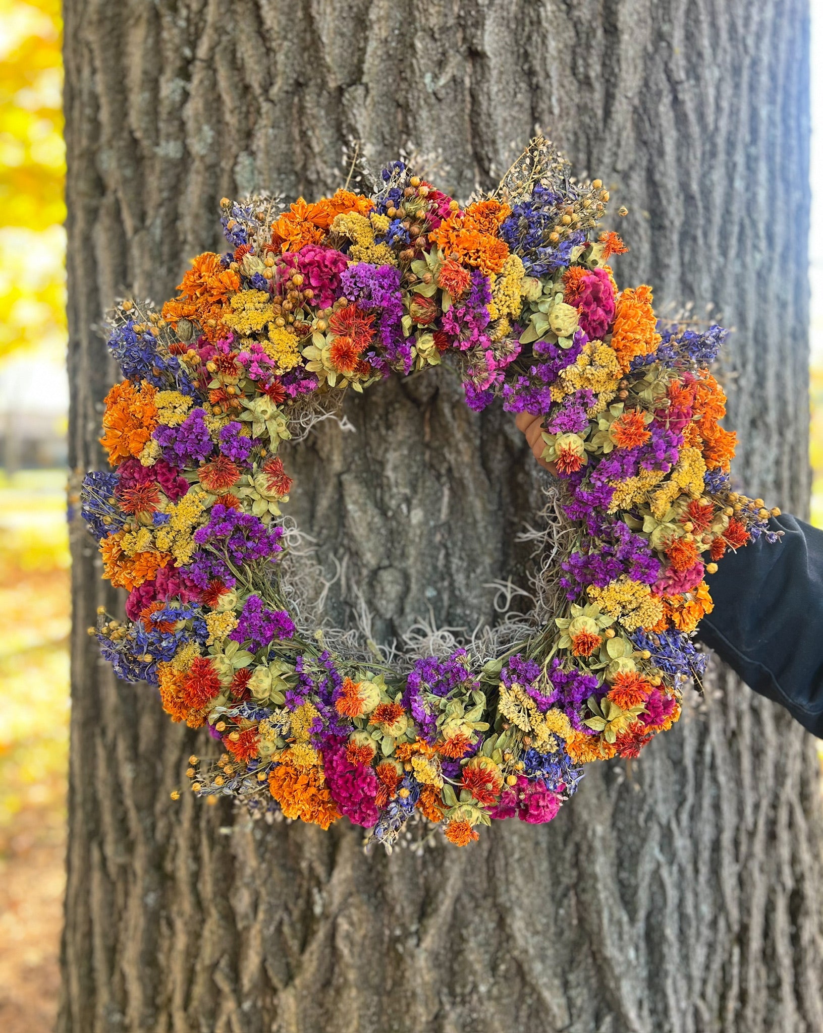 Dried Wreath-Crayon Box