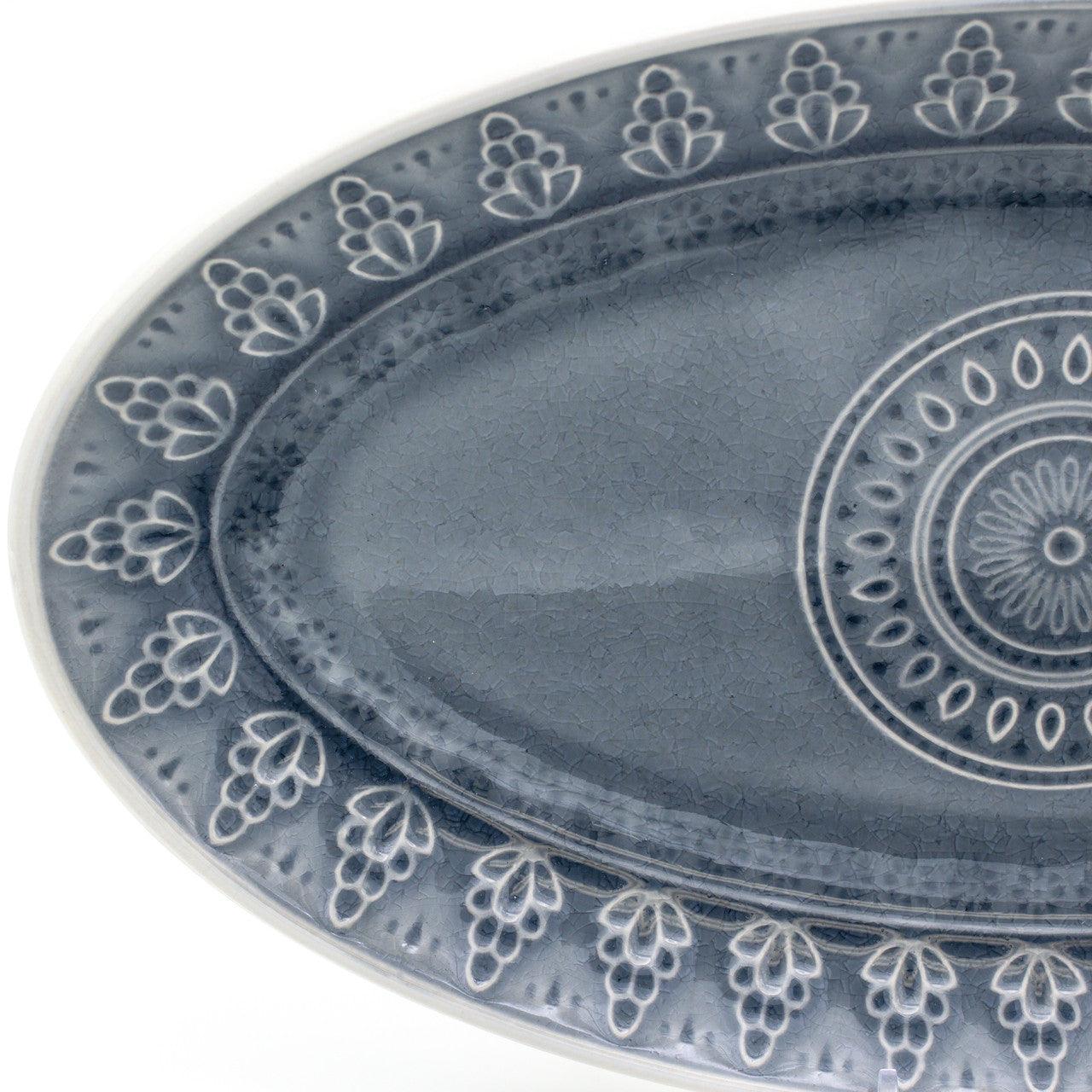 Fez Stoneware Oval Serving Platter - Che Cose Belle