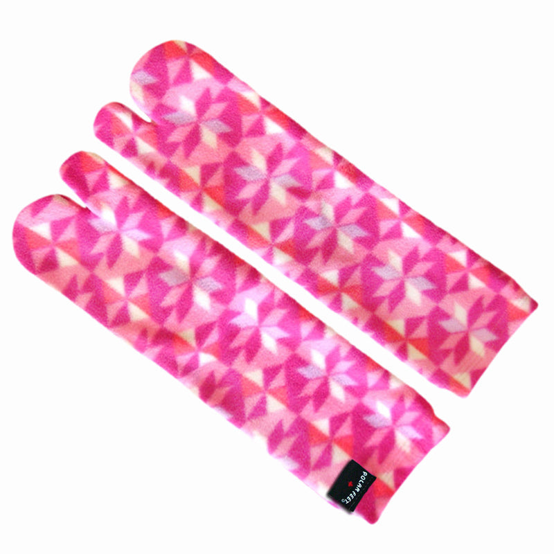 Polar Feet Fleece Tabi Socks - Kaleidoscope