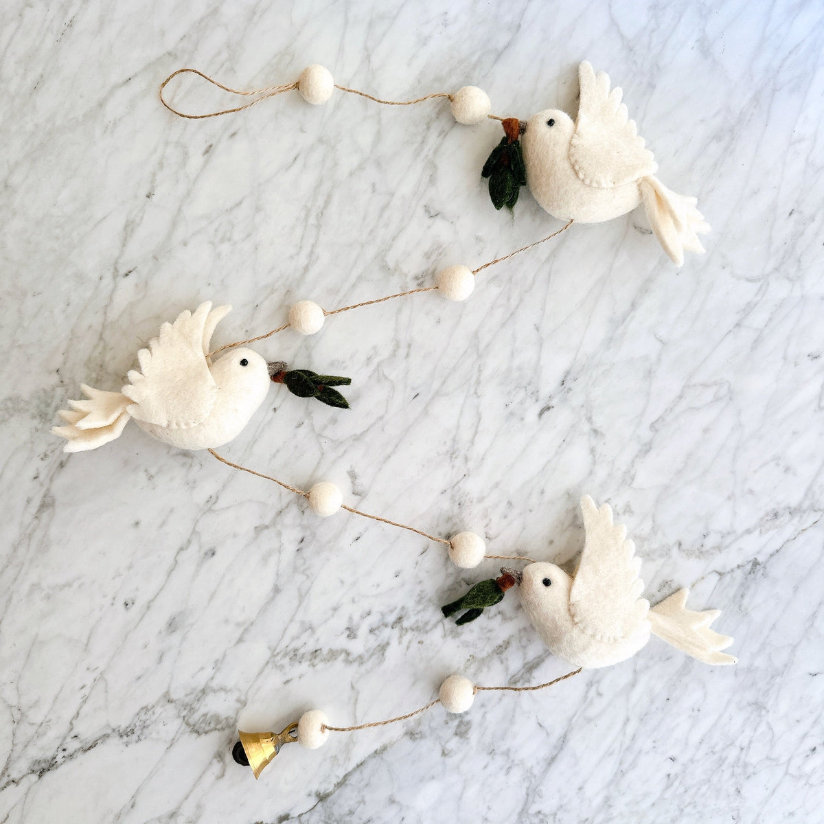 Felt Dove Garland