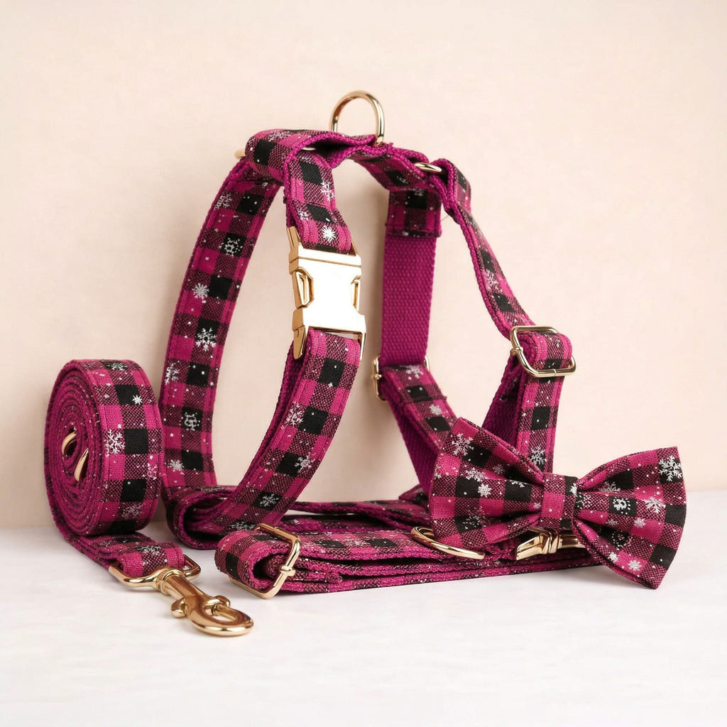 Christmas Red Star Plaid Set