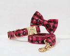 Christmas Red Star Plaid Set