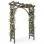 Garden Arch Trellis 85" Tall Fir Wood for Climbing Plants