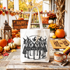 Girls Will Be Girls Tote Bag, Witchy Halloween Gift Shopper for Empowered Women