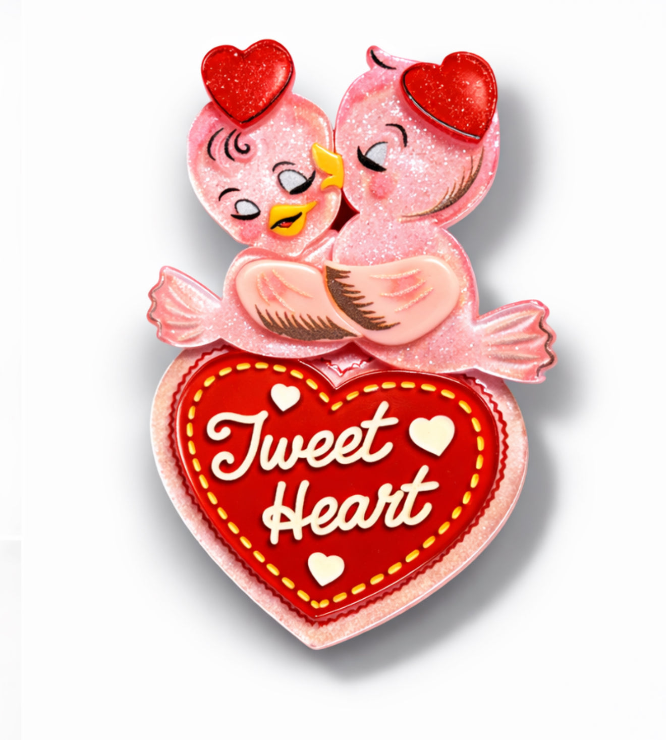 Tweet Heart Brooch by 50's Vintage Dame x Lipstick & Chrome