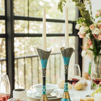 Luxury Cast Handmade Aluminum Candle Holders – Premium Curved Series
