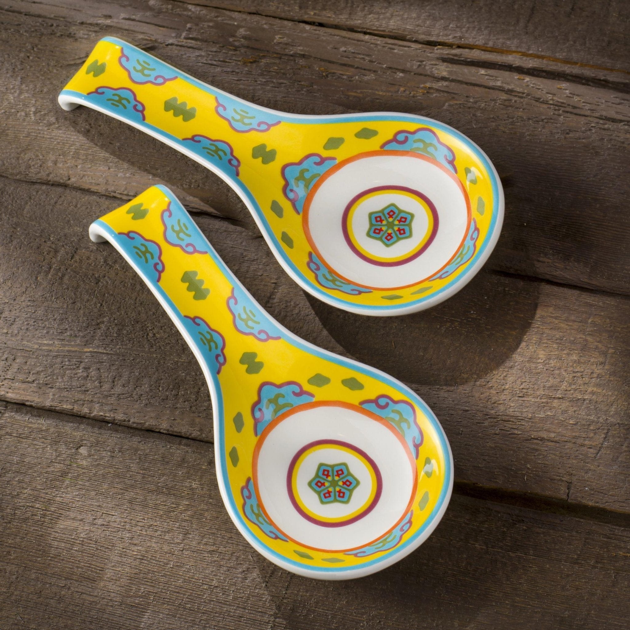 Galicia 9.5'' Ceramic Spoon Rests Set Of 2 - Che Cose Belle