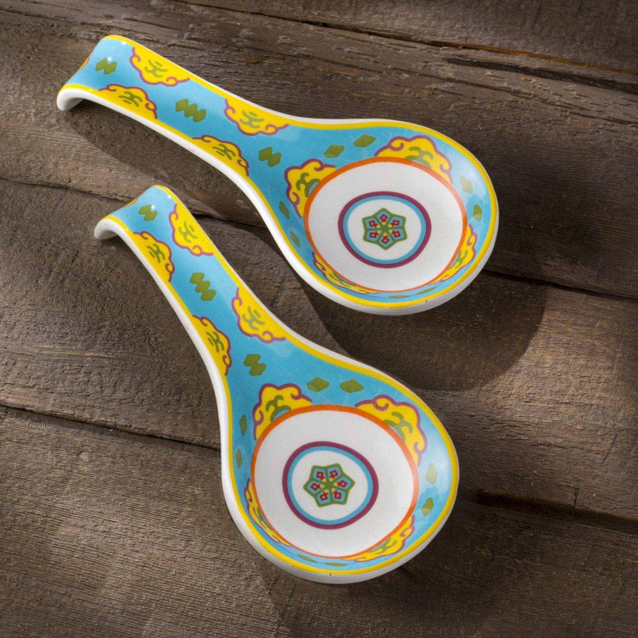 Galicia 9.5'' Ceramic Spoon Rests Set Of 2 - Che Cose Belle
