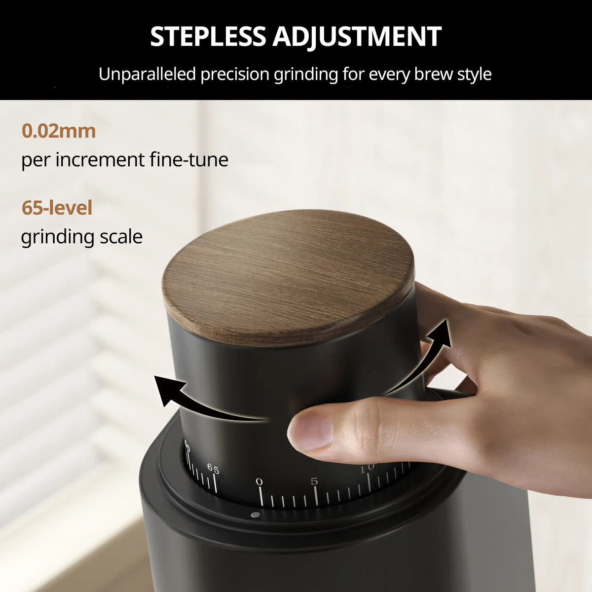 Geimori GU38 Coffee Grinder | Compact Single Dose Grinder