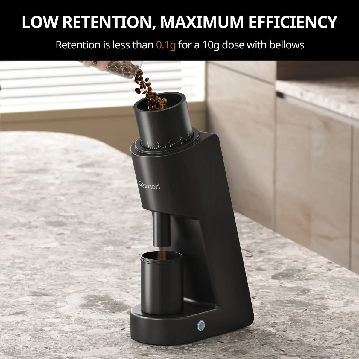 Geimori GU38 Coffee Grinder | Compact Single Dose Grinder