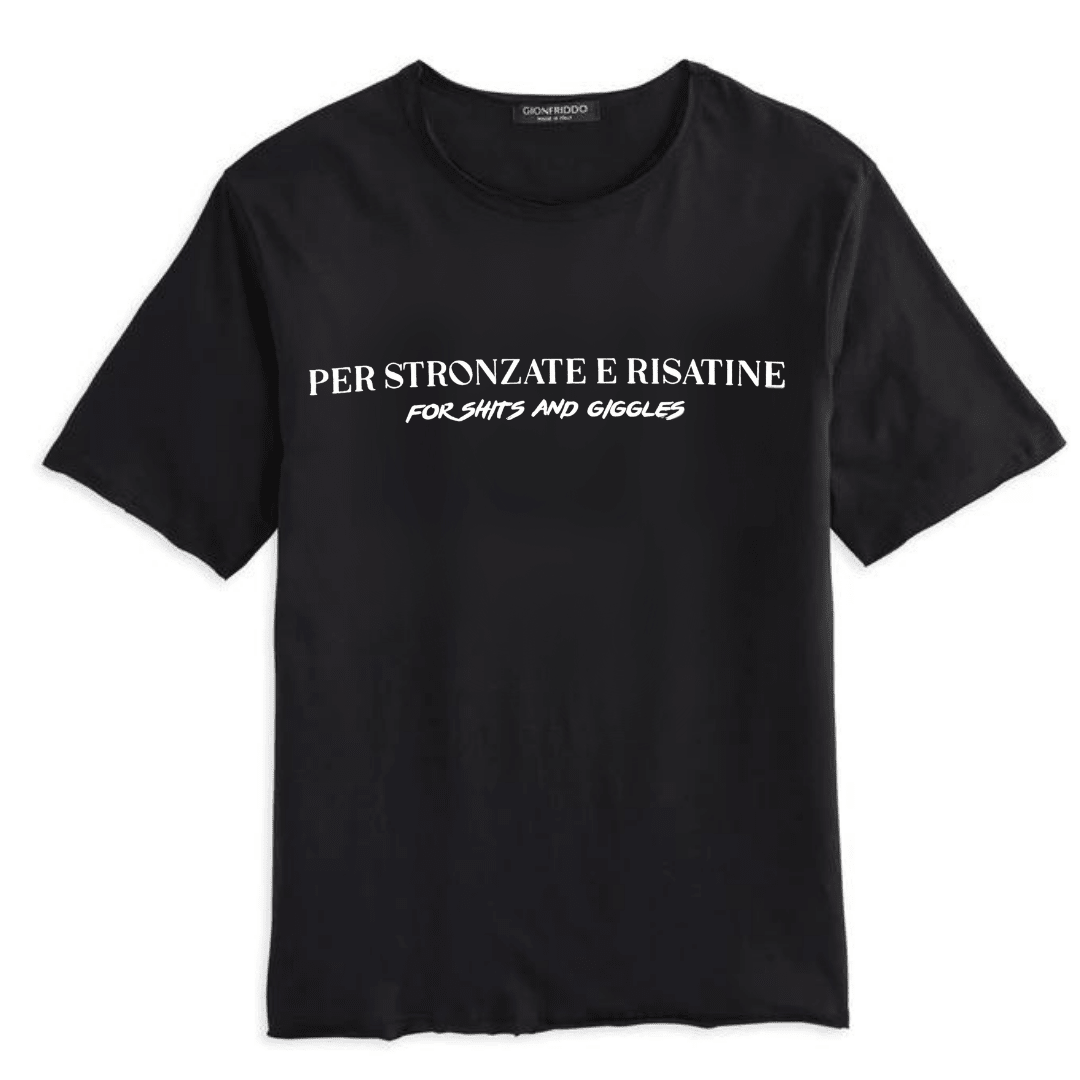 Graphic Short Sleeve Roll Neck T - Che Cose Belle