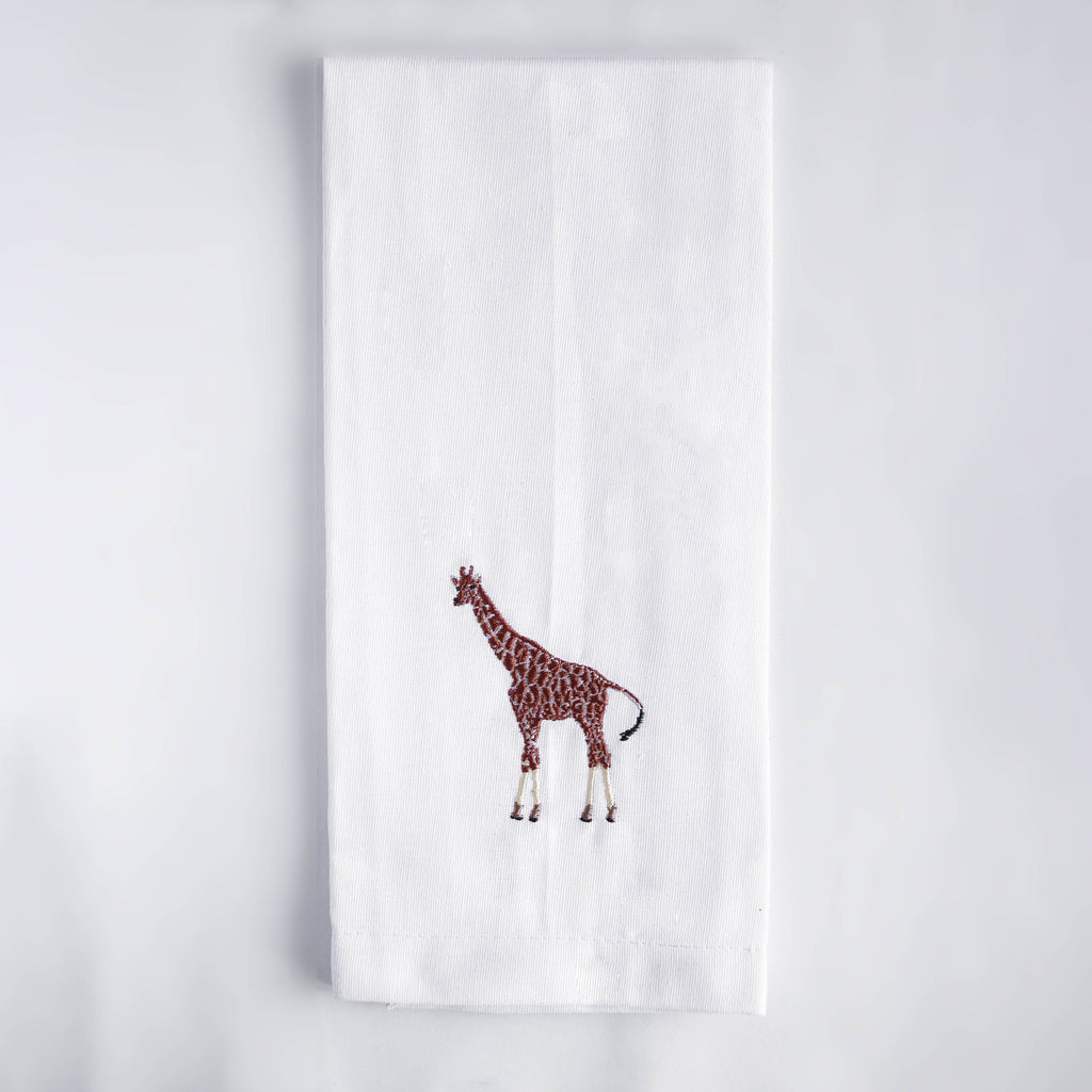 African Wildlife Cotton Tea Towels - Handmade Kitchen Gift