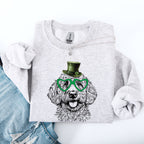 Goldendoodle, Adorable Dog, St Patrick's Day, Lucky, Irish Sweatshirt