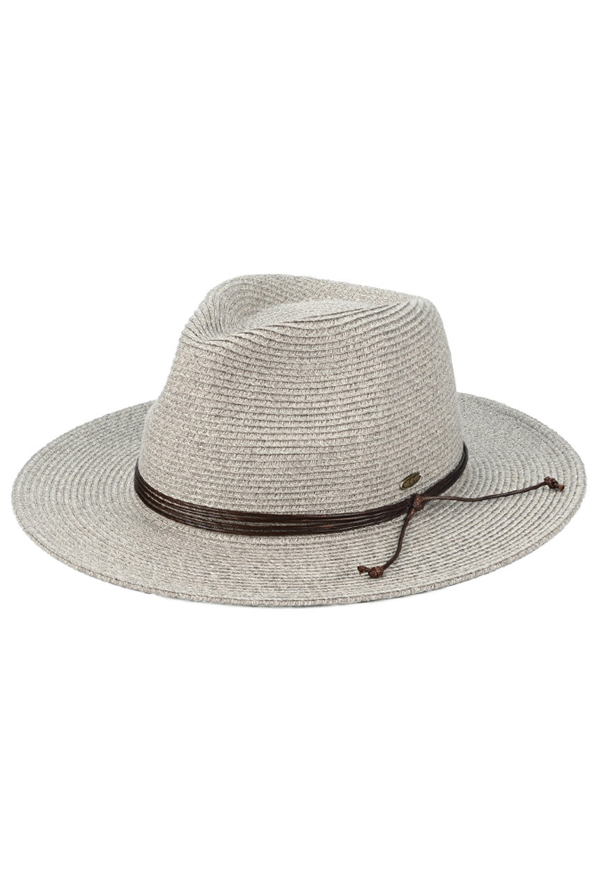C.C Women's String Trim Band Panama Sun Hat