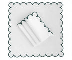 Linen Cloth Napkins - Scalloped
