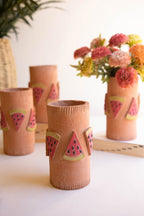 Clay Watermelon Decorative Vase