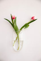 Droplet Wall Vase in Clear