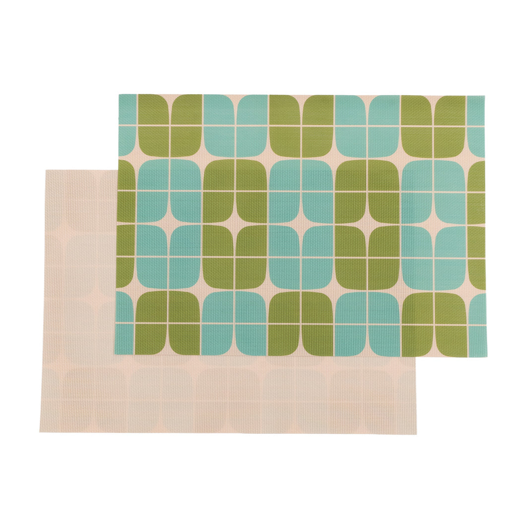 Intersection double-sided Woven Rectangular Placemat