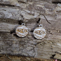 Mummy Wooden Dangle Earrings | Halloween Jewelry