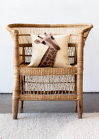 Animal Jungle Giraffe Wool Throw Pillow