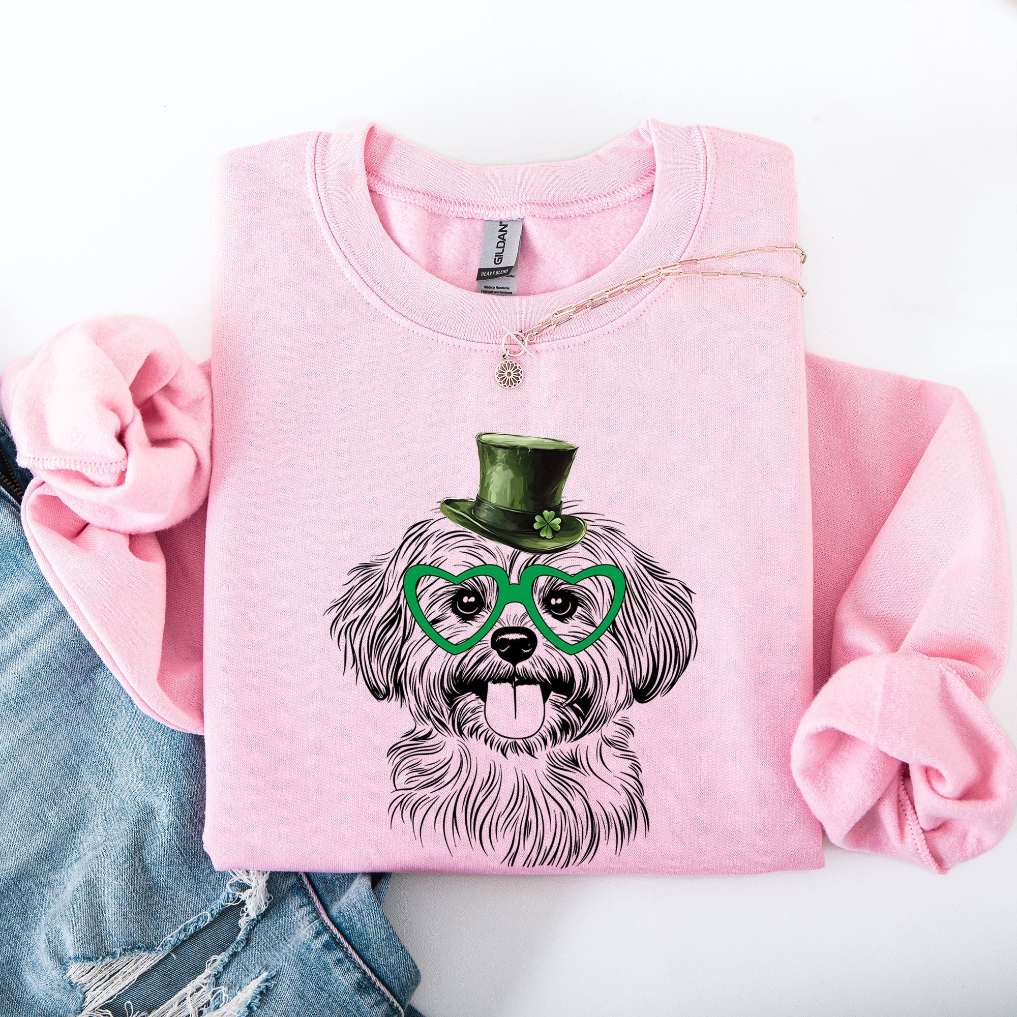 Havanese, Adorable Dog, St Patrick's Day, Lucky, Irish Sweatshirt