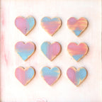 Heart Grid Art Prints