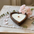 Dough Bowl Candle | Soy Wax Candle | Heart Bowl Candle