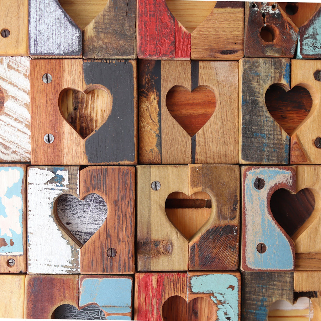 Rustic Heart Tiles