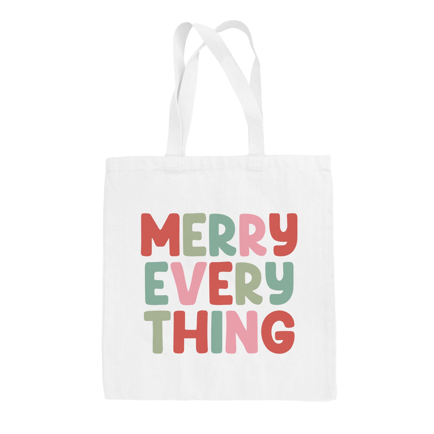 Merry Everything Colorful Tote Bag