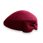 The Head-Turner Structured Beret by Lipstick & Chrome -WINE