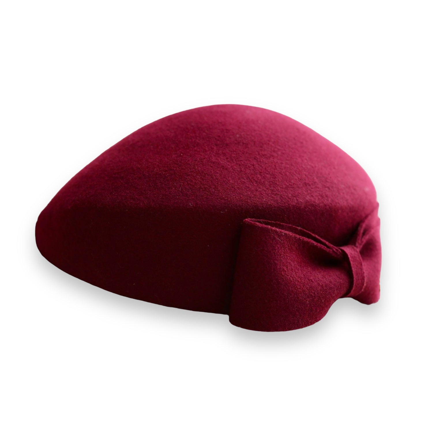 The Head-Turner Structured Beret by Lipstick & Chrome -WINE